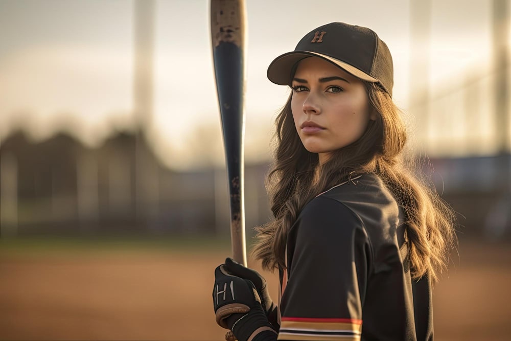 prendas de béisbol femeninas