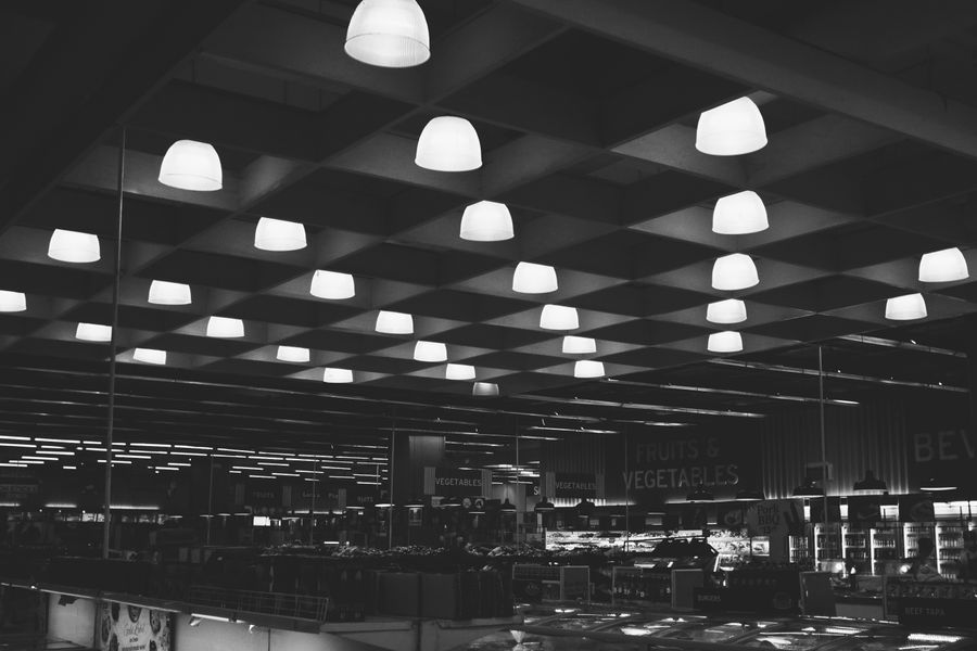 lamparas led supermercado moderno 1 Lámparas LED en supermercado moderno